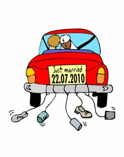 חולצה לחתן "JUST MARRIED" (תאריך בהתאמה אישית) – תמונה 2