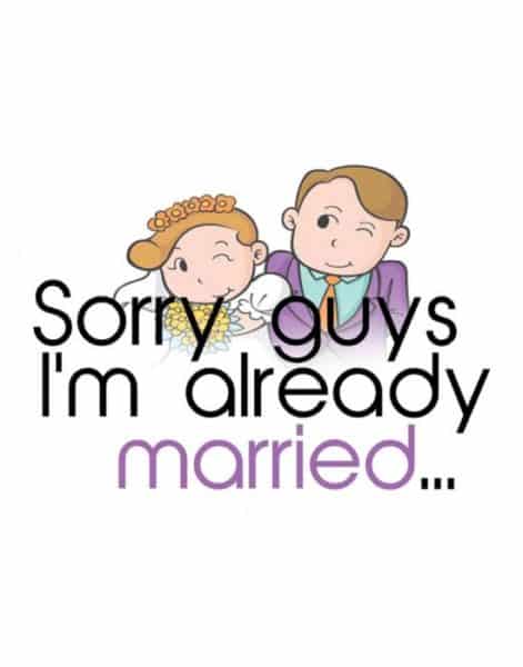 חולצה לכלה "SORRY GUYS I'M ALREADY MARRIED" – תמונה 2