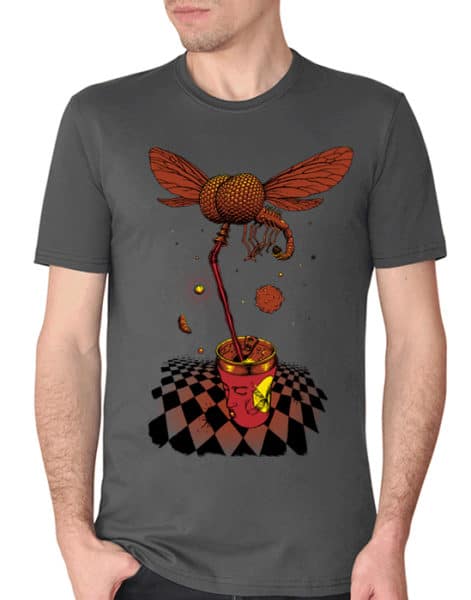 Psychedelic T shirt Crazy Mosquito